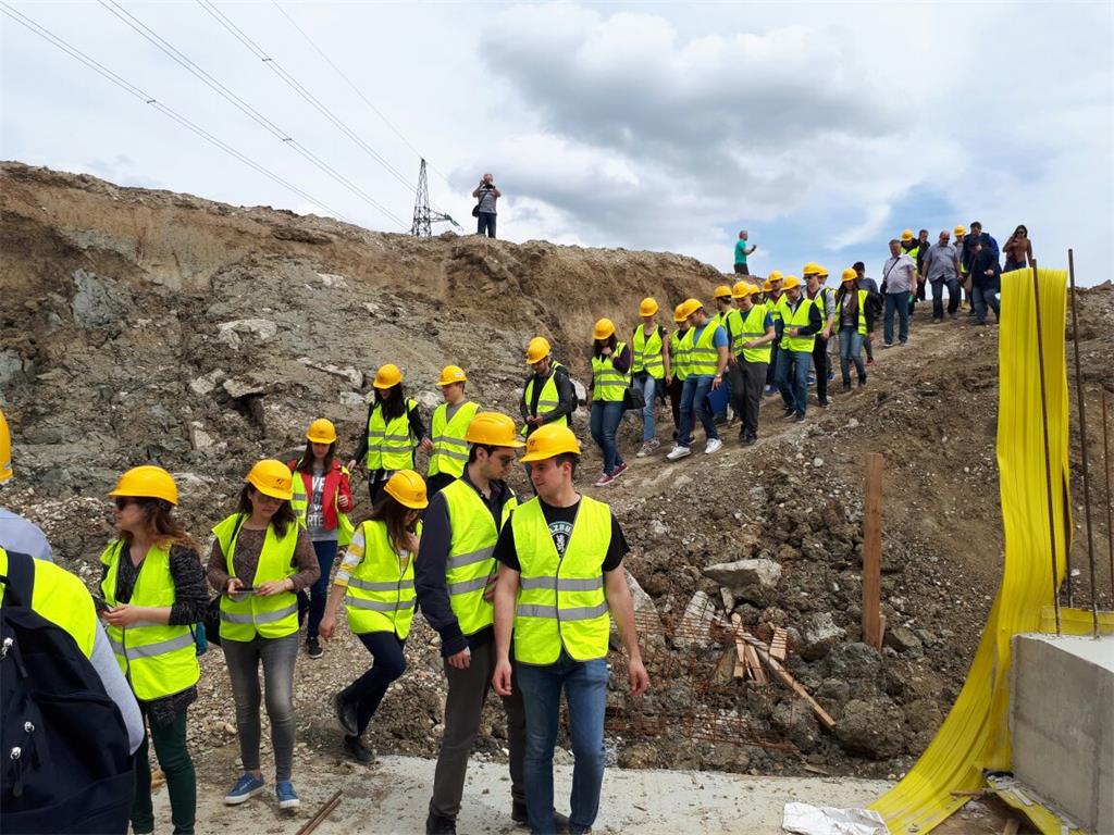Field work for Civil Engineering students at the construction site of the Transport Sesvete collector - CUPOV